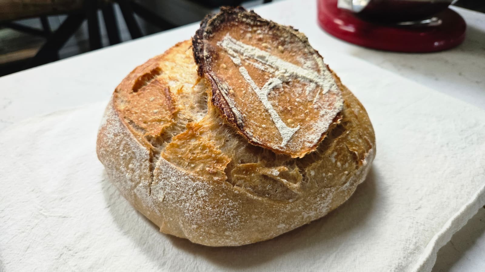 Fresh sourdough bread